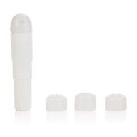 Compact Waterproof Personal Travel Massager With 4 Tips - White - Image 2