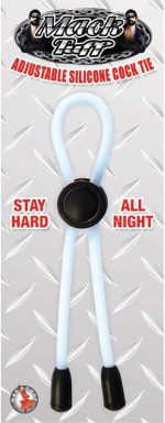 Mack Tuff Adjustable Silicone Cock Tie-Clear - Image 2