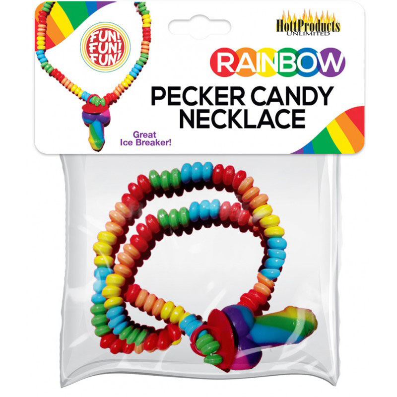MRPZAOcb Rainbow Pecker Candy Necklace - Image 1
