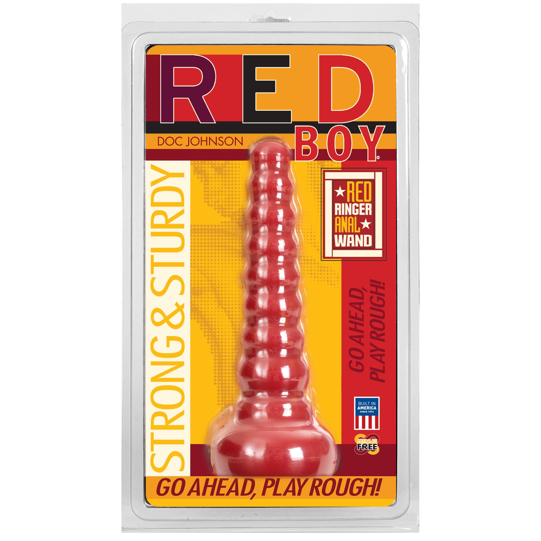 VWB1vet8dlzjRUs7Fe8O26PaDFYUmTdw Red Boy - Red Ringer Anal Wand - Red - Image 1