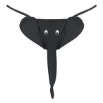 Squeaker Elephant G-String - One Size - Black - Image 2