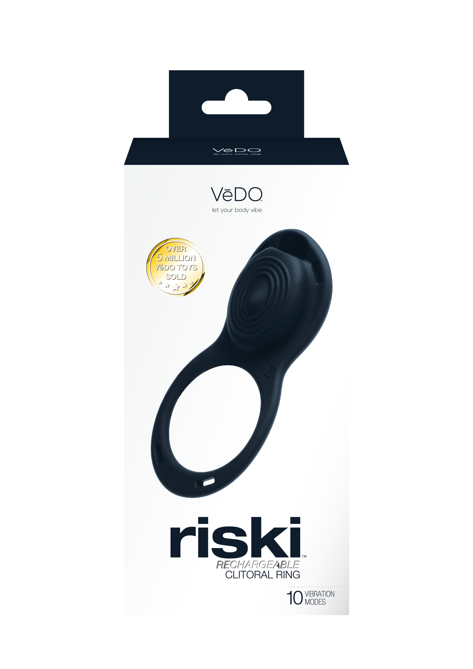 ZC6CjaNG Riski Rechargeable Clitoral Vibe for Couples Black - Image 1