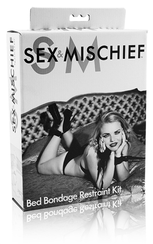b9d46f59bf68b359020b8e7444eb969e Sex and Mischief Bed Bondage Restraint Kit - Image 1