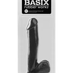 Basix Rubber Works 12 Inch Dong With Suction Cup - Black