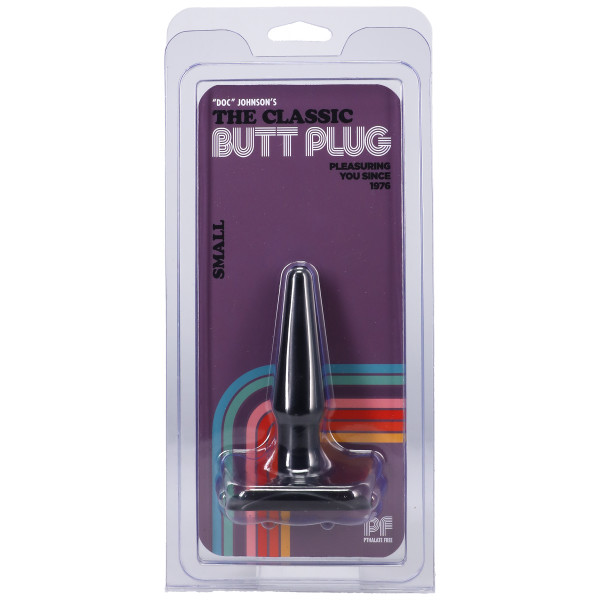 ct5eeYsX Classic Butt Plug Smooth - Small - Black - Image 1