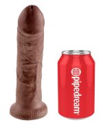 King Cock Strap on Harness With 8 Inch Cock - Brown - Image 2
