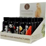 Edible Massage Oil - 25 Count Display - 2 Fl. Oz. Bottles - Assorted Flavors