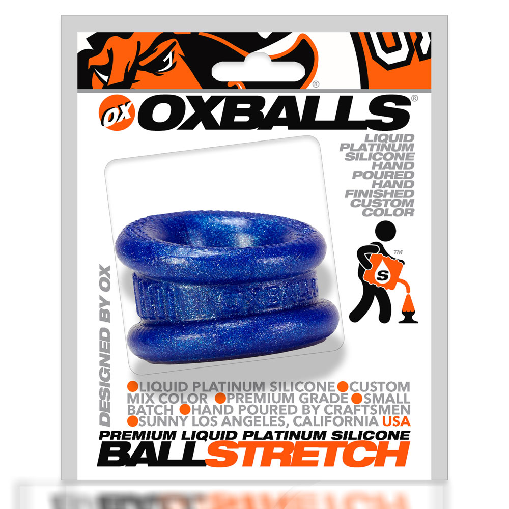 mCNr60LC14cDk1rCm4YFyWHFitarajkv Neo 1.25 Inch Short Ball Stretcher Squishy Silicone - Blue Balls - Image 1