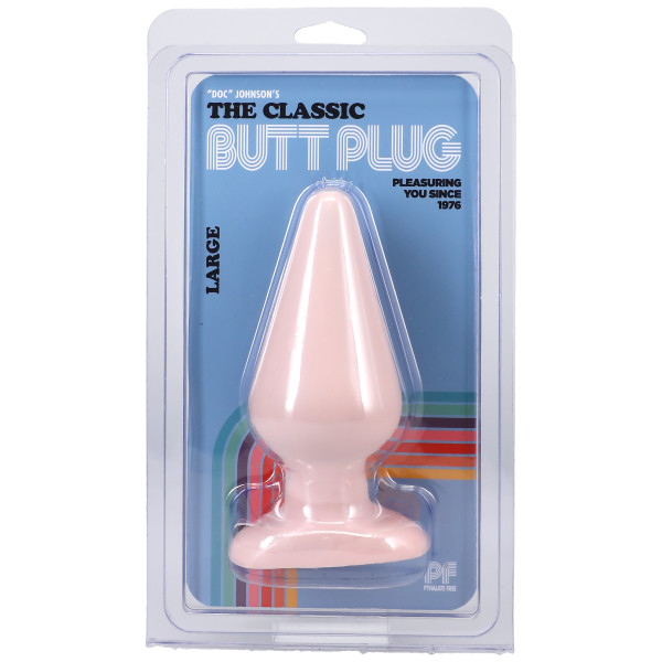 mxDxqXfx Classic Butt Plug Smooth - Large - White - Image 1