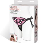 Pink Velvet Strap-on Harness
