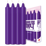 Make Me Melt Sensual Warm-Drip Candles 4pk Purple - Image 2