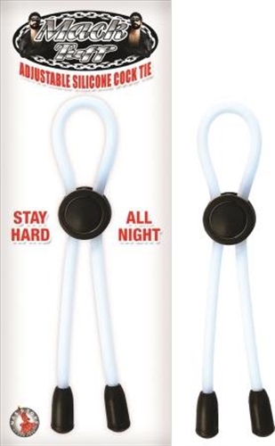 1251ac58ccc69b5587fbe025d24bde4c Mack Tuff Adjustable Silicone Cock Tie-Clear - Image 1