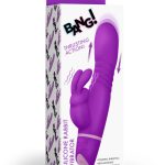 Thrusting Silicone Rabbit Vibrator - Purple