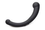 10x Vibra-Crescent Silicone Dual Ended Dildo - Black - Image 2