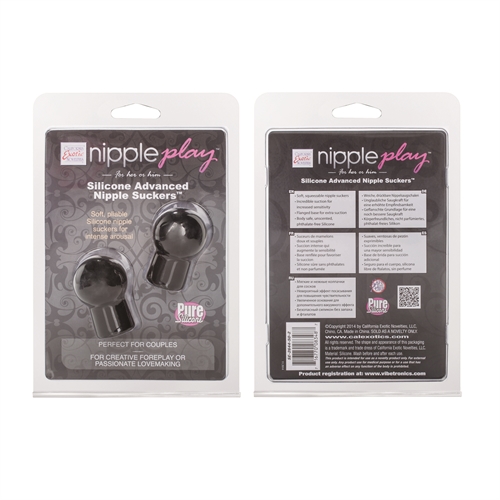 3baa3c4076c4adee097d8df89c5b4822 Nipple Play Silicone Advanced Nipple Suckers - Black - Image 1
