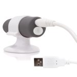 Charged Positive Rechargeable Vibe - Grey - Image 4
