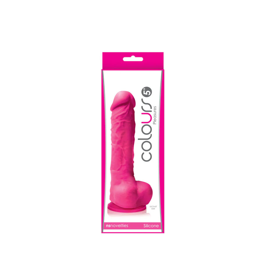 52MsUOhV Colours Pleasures - 5 Inch Dildo - Pink - Image 1