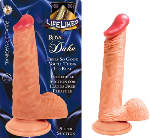 57f4a18e09b2bcbaaa609c8c750a91d1 Lifelike Flesh Royal Duke 7 Inch - Image 1