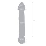 6.5 Inch Full Tip Textured Glass Dildo - Image 4