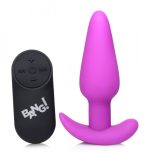 21x Silicone Butt Plug With Remote - Purple - Image 2