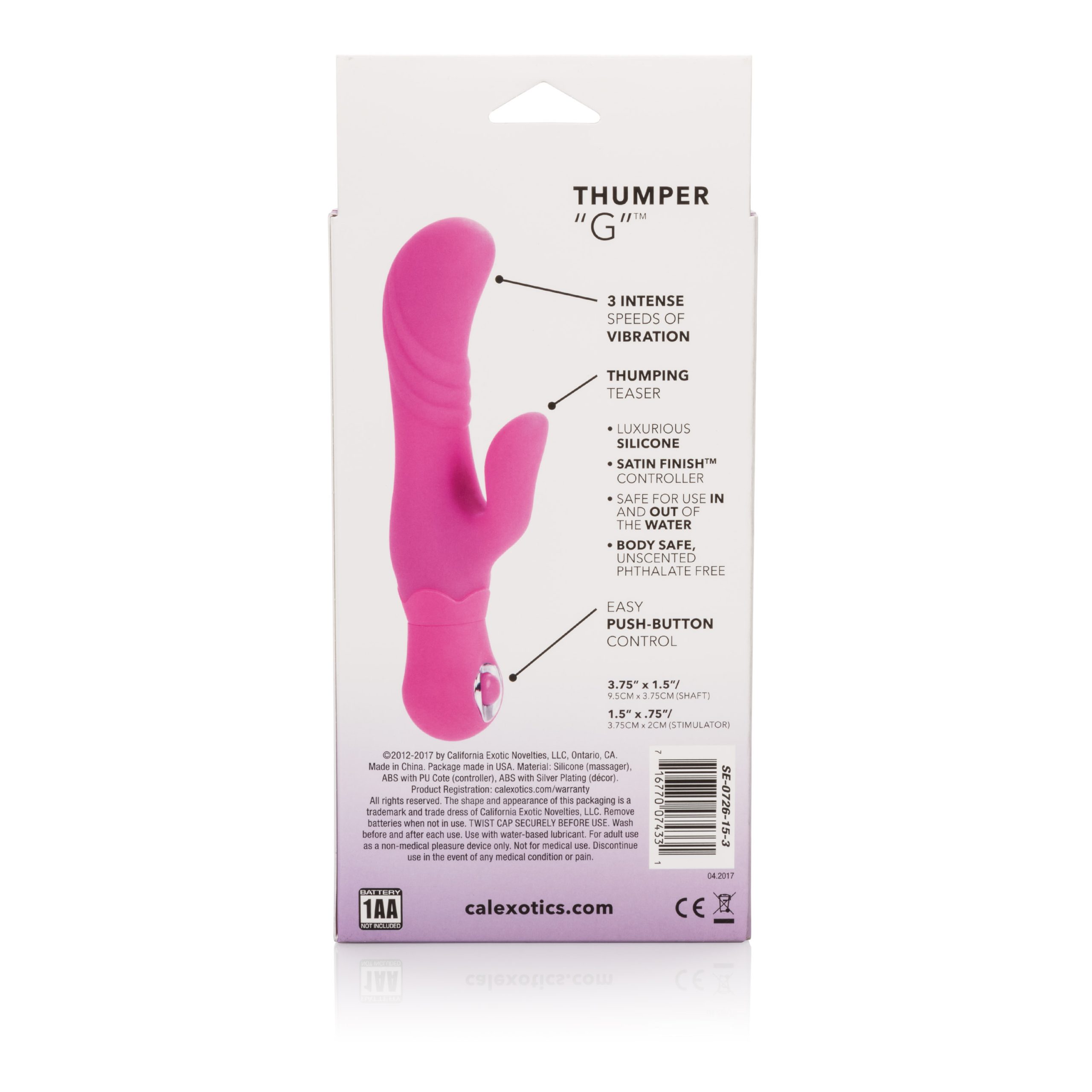 76ZcGdXE0O2c8q8en8FBevjPMTGzX48c Posh Silicone Thumper G - Pink - Image 1