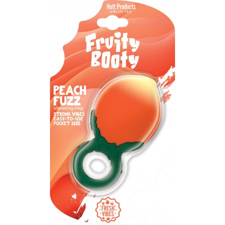 7WZ7R6kk Fruity Booty Peach Fuzz Peach Vibe Ring Liquid Silicone Rechargeable - Image 1
