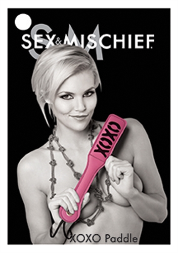 9872902dac8c53a59cabf254b24a3d17 Sex and Mischief Xoxo Paddle - Pink - Image 1