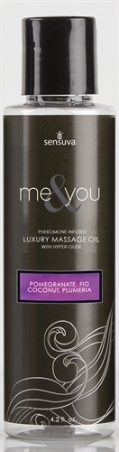 98eeeb63abde308d647969e630b61549 Me and You Massage Oil - Pomegranate Fig Coconut Plumeria - 4.2 Oz. - Image 1