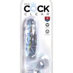 King Cock Clear 6 Inch Cock With Balls