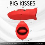 Lickgasm Kiss and Tell Mini Kissing and Vibrating Clitoral Stimulator - Red - Image 4