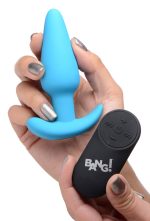 21x Silicone Butt Plug With Remote - Blue - Image 4