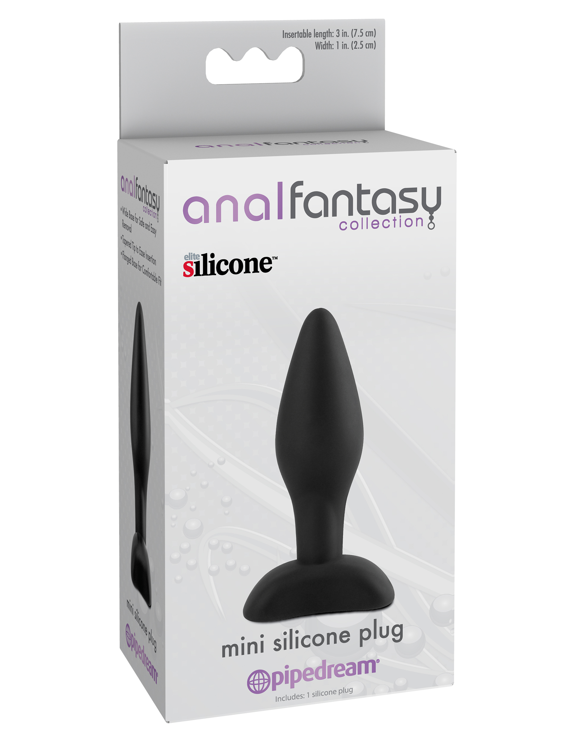 AcXSjyPpR1Q2mancFZcQGoooLnoXzEoZ Anal Fantasy Collection Mini Silicone Plug - Black - Image 1