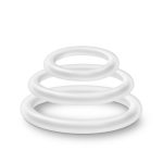 Performance - Vs4 Pure Premium Silicone Cockring Set - White - Image 2