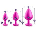 Luxe - Bling Plugs Training Kit - Pink with White Gems - Image 3