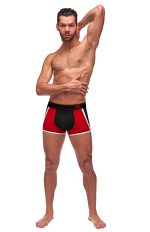 Retro Sport Panel Short - Medium - Black/ Red - Image 3