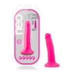 Neo - 5.5 Inch Dual Density Cock - Neon Pink - Image 6