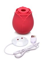 Inmi - Bloomgasm Wild Rose Silicone Suction Stimulator - Red - Image 6