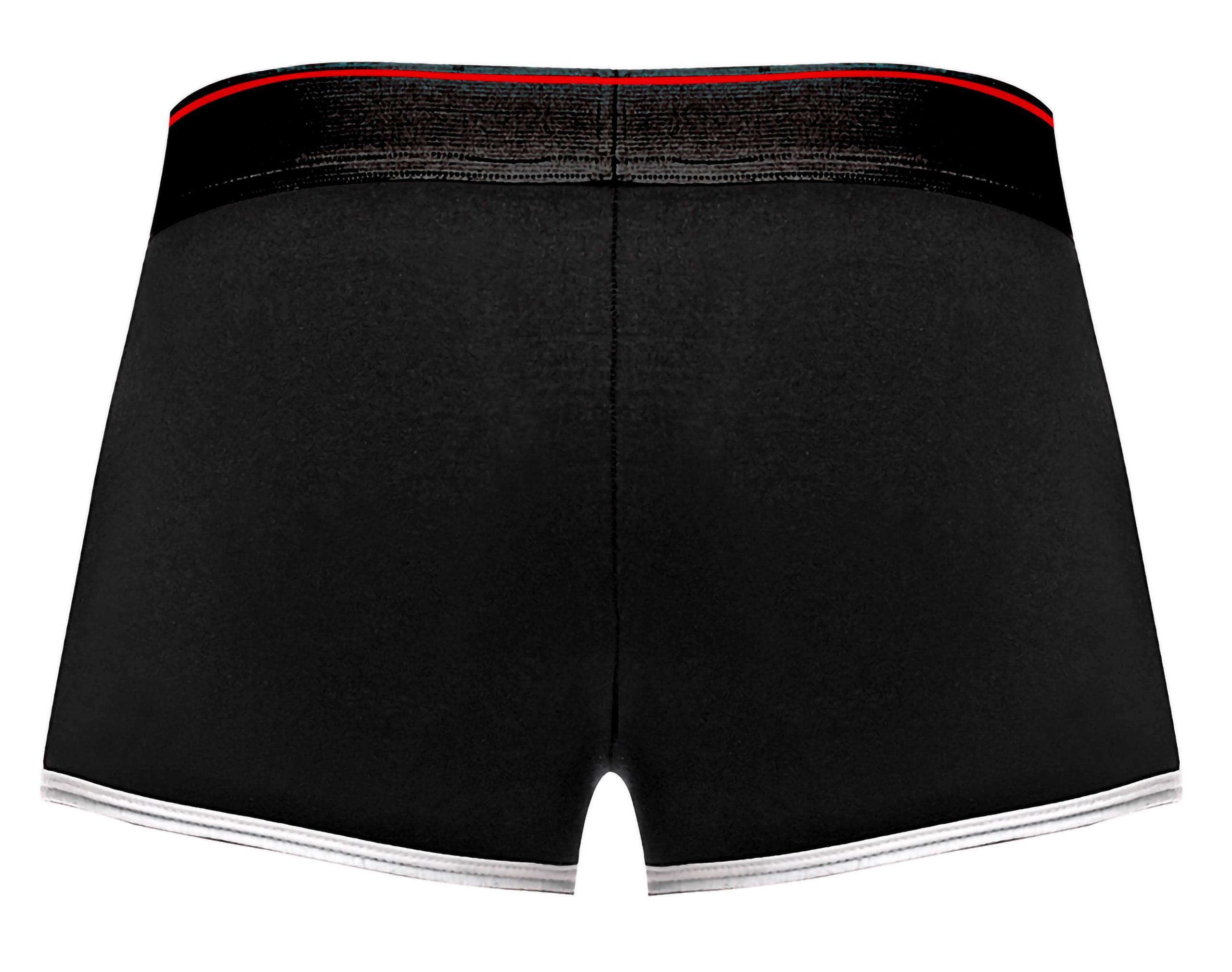Ez4THnftGaQI5LzozTZ1GXrjiNovXri7 Retro Sport Panel Short - Medium - Black/ Red - Image 1