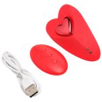 Love Connection Silicone Panty Vibe With Remote Control - Red - Image 2