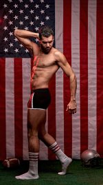 Retro Sport Panel Short - Medium - Black/ Red - Image 5