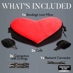 Bondage Love Pillow - Black/red - Image 2