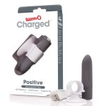 Charged Positive Rechargeable Vibe - Grey - Image 5