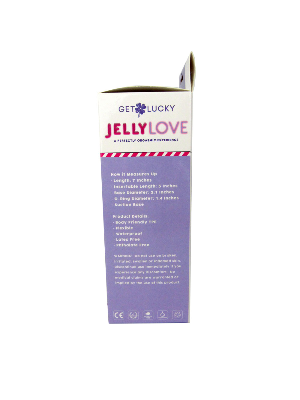 ImUT2JvJ Get Lucky Jelly Love 7" Dildo - Purple - Image 1
