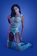 Timelapse Bodystocking - One Size - White/blue - Image 2