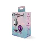 Purple Round Gem Gunmetal Metal Plug - Sm - Image 9