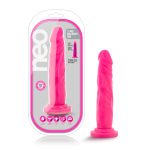 Neo - 7.5 Inch Dual Density Cock - Neon Pink - Image 6