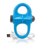 Charged Yoga Rechargeable Vibe Ring - Blue - Image 3