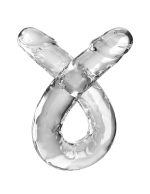 18 Inch Double Dildo - Clear - Image 2