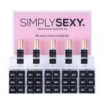 Simply Sexy Pheromone Perfume Oil Acrylic Display With Testers 36pcs