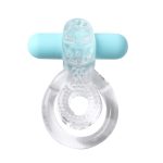 Jayden Vibrating Erection Enhancer Ring - Clear - Image 2